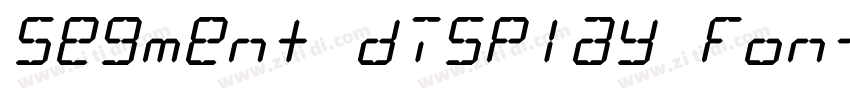 Segment display fon字体转换